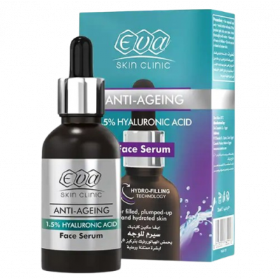EVA SKIN CLINIC ANTI-AGING HYALURONIC ACID 1.5% FACIAL SERUM 30 ML